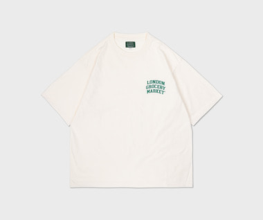 College Small Logo Heavyweight SS Tee (Natural)