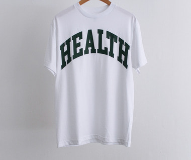 HEALTH Logo SS Tee (White)