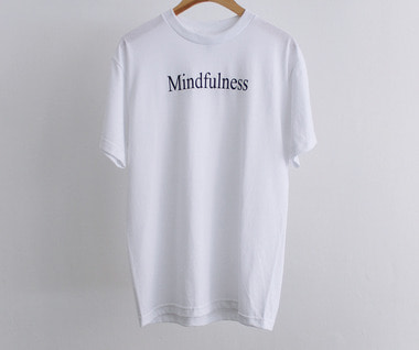 Mindfulness Logo SS Tee (White)
